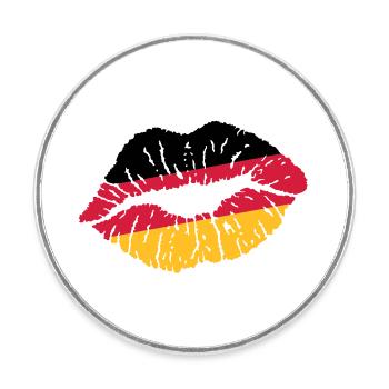 Pout (Allemagne, Pays-Bas) - Magnet rond - blanc - Devant
