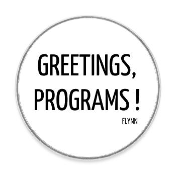 Serie TV - Television - Quotes - Citation - Zitat - Round  fridge magnet - white - Front