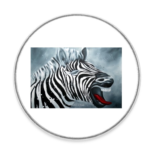 Poster Zebra - Runder Kühlschrankmagnet