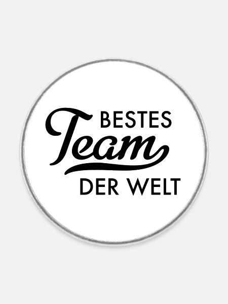 Bestes Team der Welt - Runder Kühlschrankmagnet - Weiß