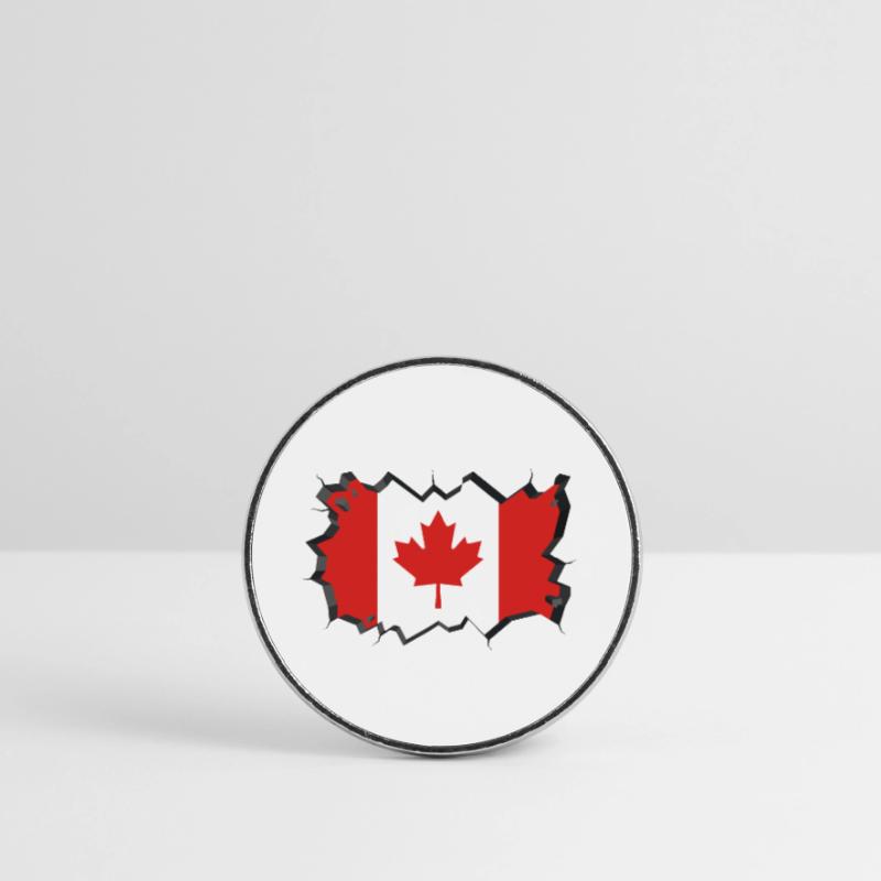 Canada Flag Maple Maple Leaf Maple Leaf Canada Round  fridge magnet