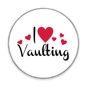 voltigieren - Runder Kühlschrankmagnet - Weiß - Vorne