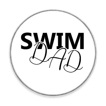 Triathlon Swim Bike Run Marathon - Round  fridge magnet - white - Front
