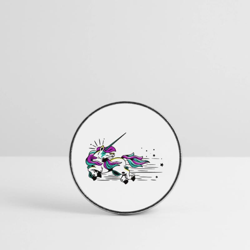 Fliegendes Einhorn Runder Kühlschrankmagnet