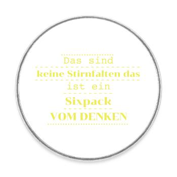 witzige sprüche lustige geschenkidee - Runder Kühlschrankmagnet - Weiß - Vorne