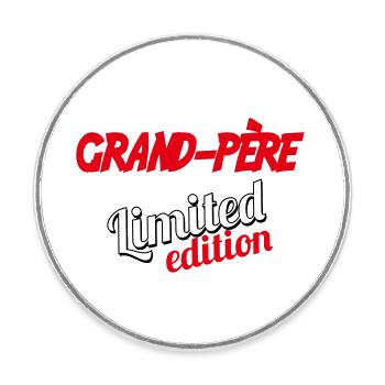 Grandpa LIMITED EDITION - Round  fridge magnet - white - Front