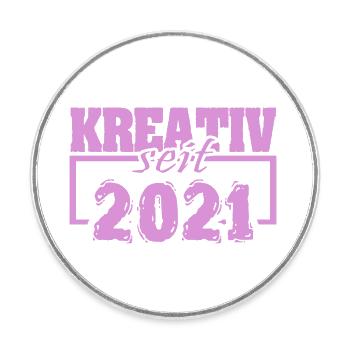 2021 - Runder Kühlschrankmagnet - Weiß - Vorne