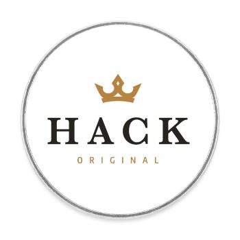 Hack Original Familienlogo - Runder Kühlschrankmagnet - Weiß - Vorne