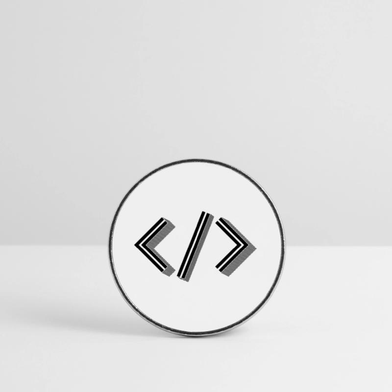 Retro Bracket's - Full Stack Developer HTML XML Runder Kühlschrankmagnet