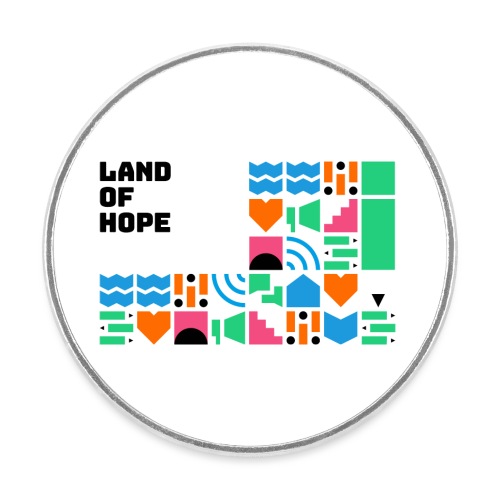 Land of Hope - Round  fridge magnet