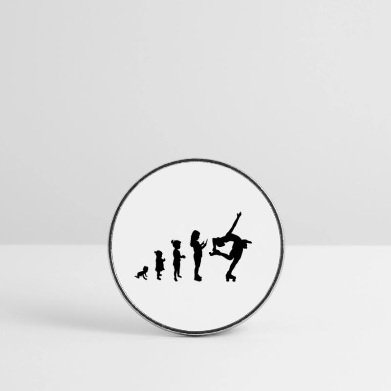 Evolution roller skating 2 Round  fridge magnet