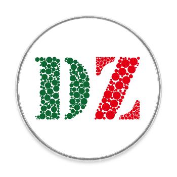DZ - Round  fridge magnet - white - Front