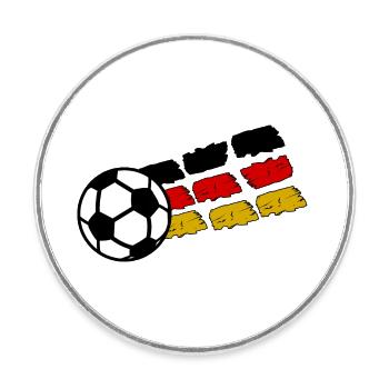 The German Team - Round  fridge magnet - white - Front