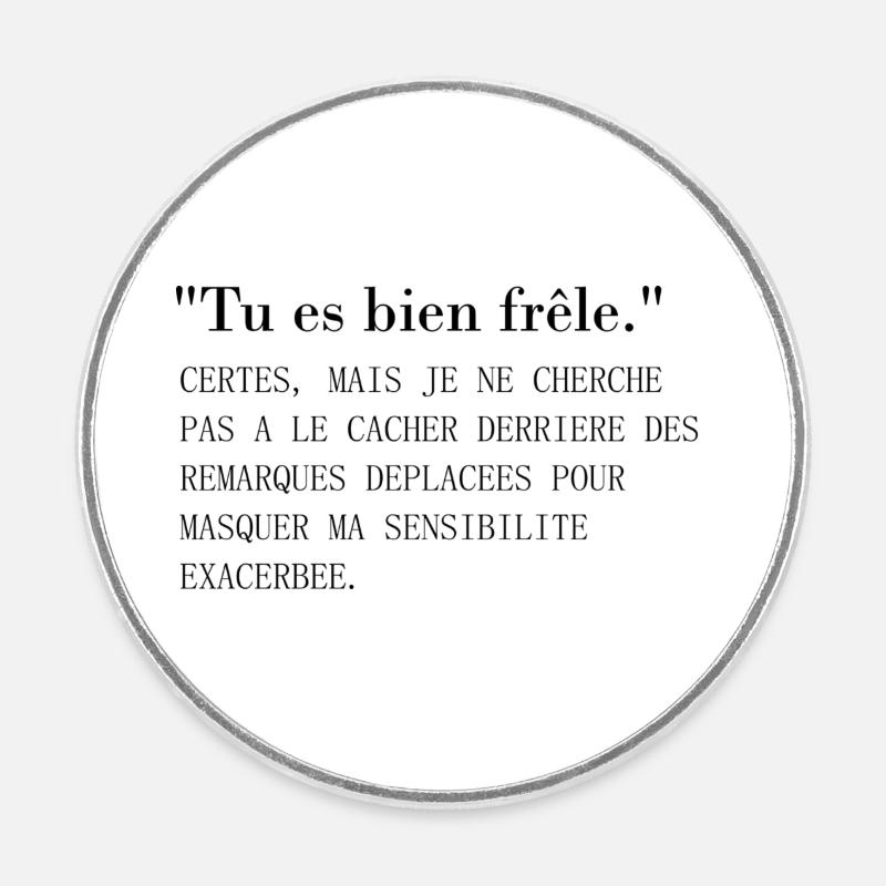 Frele - Magnet rond - blanc