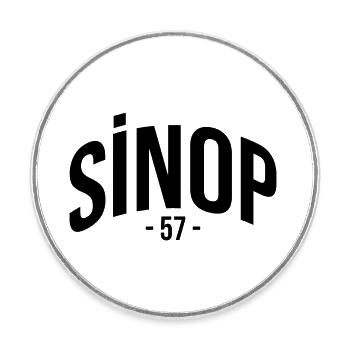 Sinop 57 Turquie Turquie Cadeau Vacances TR Türk - Magnet rond - blanc - Devant