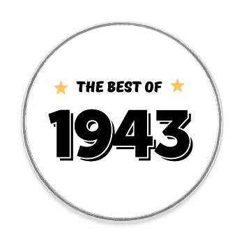 Best of 1943 - Round  fridge magnet - white - Front