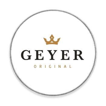 Geyer Nom de famille original - Magnet rond - blanc - Devant