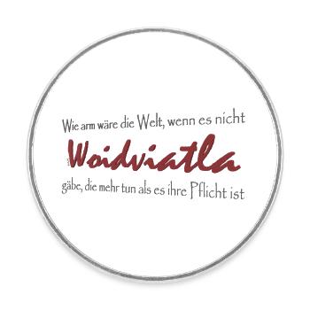 Le sens du devoir de Waldviertel - Magnet rond - blanc - Devant