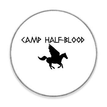 Graphique du camp - Magnet rond - blanc - Devant