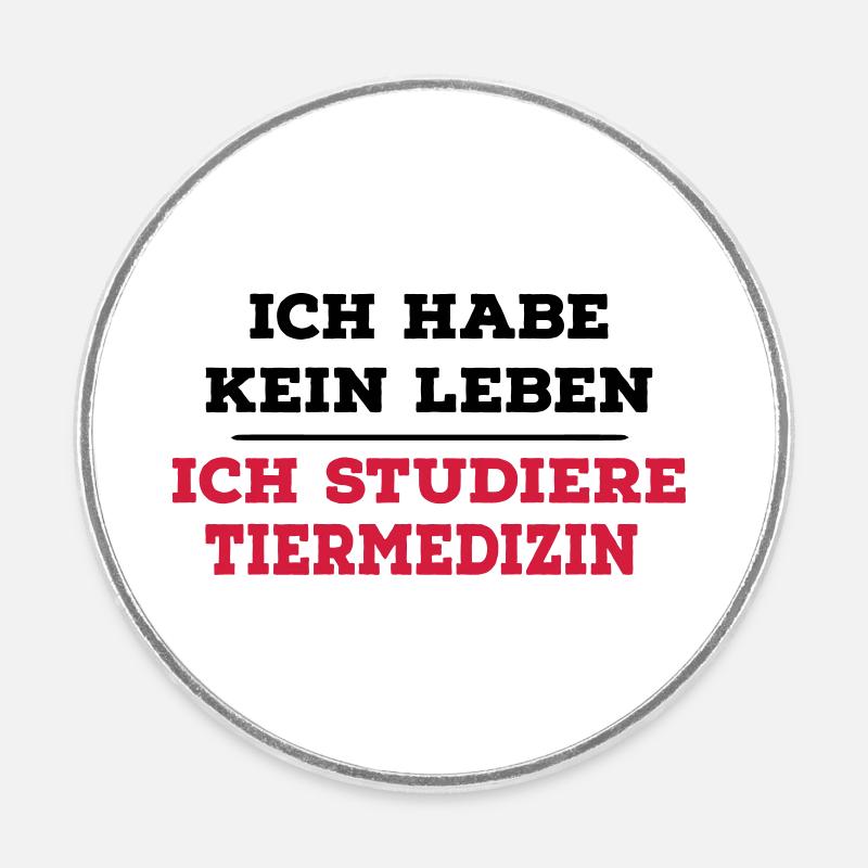 Veterinary medicine - Round fridge magnet - white