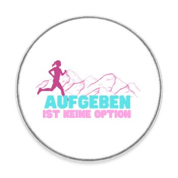 Lauf shirt Team rennen muddy run obstacle matsch - Runder Kühlschrankmagnet - Weiß - Vorne