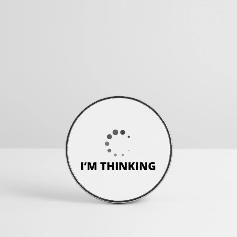 I'm Thinking Coder Software Developer Programmer N Runder Kühlschrankmagnet