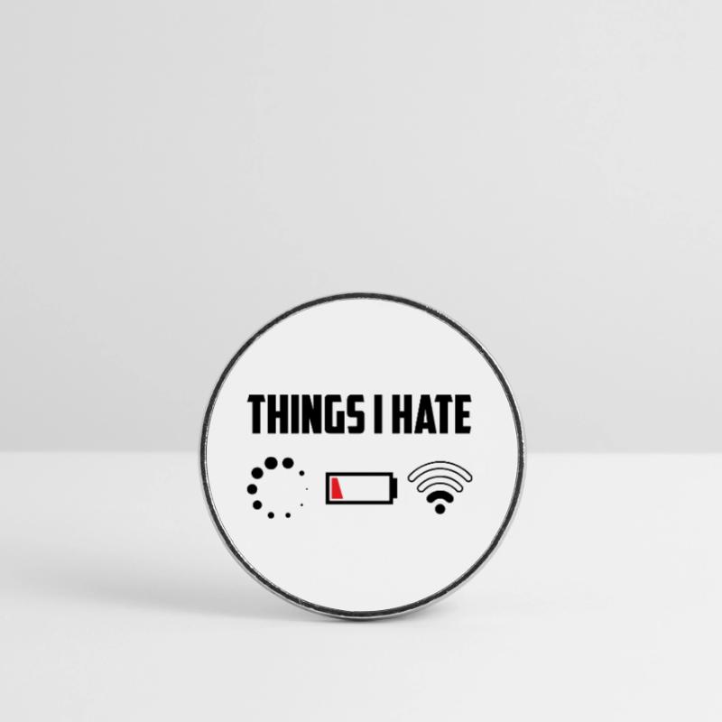 Things I Hate Programmer Coder Coding Developer So Runder Kühlschrankmagnet