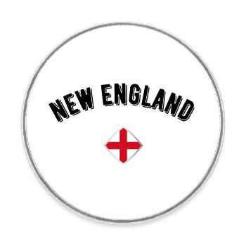 new england - Magnet rond - blanc - Devant