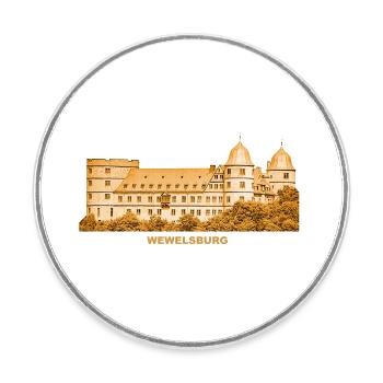 Wewelsburg Büren Museum North Rhine-Westphalia - Round  fridge magnet - white - Front