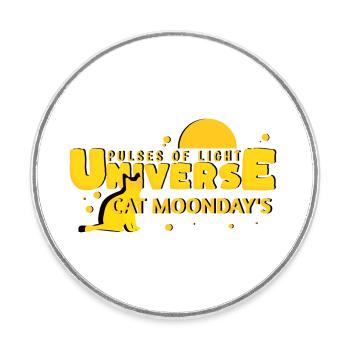 Universe - Science - Round  fridge magnet - white - Front