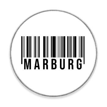 Marburg Westerwald - Runder Kühlschrankmagnet - Weiß - Vorne