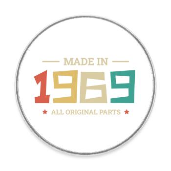 Legendary Since 1969 Original 1969 - Round  fridge magnet - white - Front