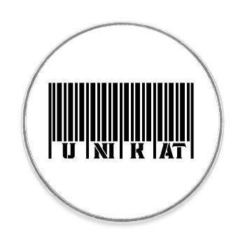barcode unikat - Runder Kühlschrankmagnet - Weiß - Vorne