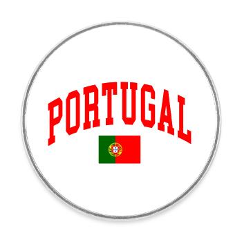 Portugal - Magnet rond - blanc - Devant