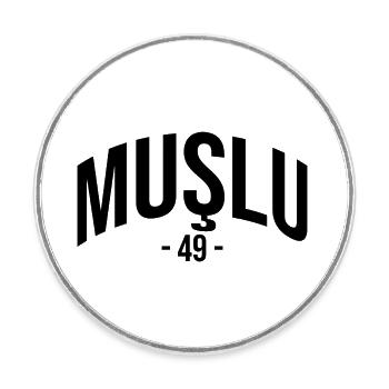 Mus 49 Turquie Turquie Turquie Cadeau Vacances TR Türk - Magnet rond - blanc - Devant