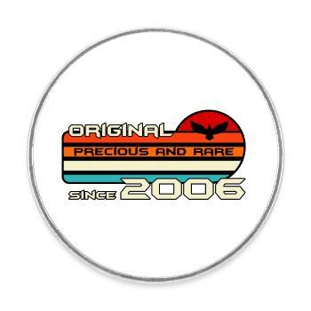 original 2006 geburtstag 16 jahre 16. jubiläum - Runder Kühlschrankmagnet - Weiß - Vorne