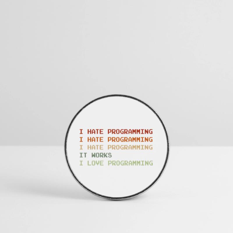 Things I Hate Programming Coder Coding Developer S Runder Kühlschrankmagnet