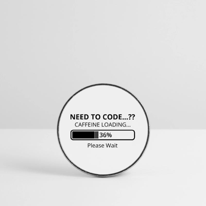 Need To Code Caffeine Loading Please Wait Develope Runder Kühlschrankmagnet