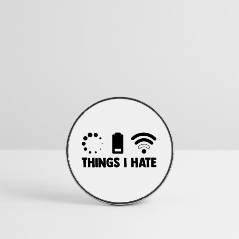 Things I Hate Programmer Coder Coding Developer So Runder Kühlschrankmagnet