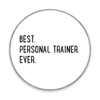 Personal Trainer - Round  fridge magnet - white - Front