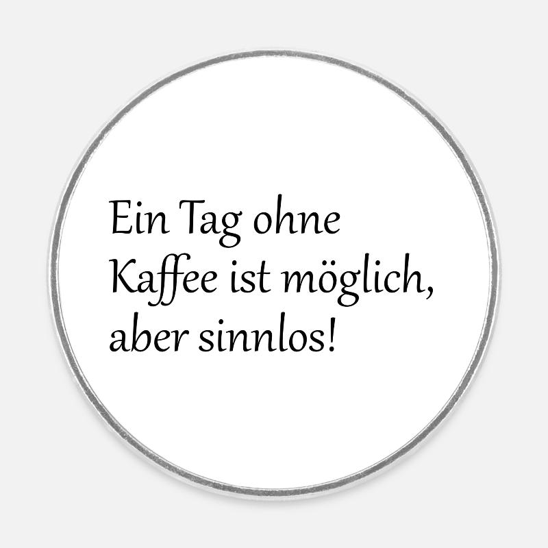 Coffee rules - Runder Kühlschrankmagnet - Weiß