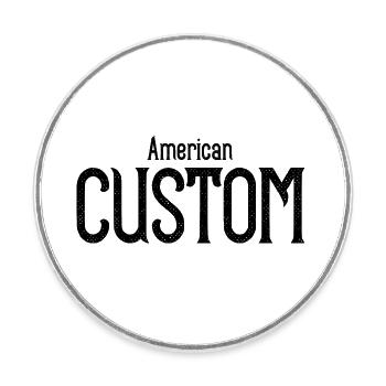 American Custom - Round  fridge magnet - white - Front