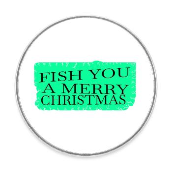Animal Love Dork Fishing Tournaments Rod Quote - Round  fridge magnet - white - Front