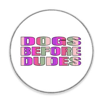 4 juillet beagle papa chien amour cadeau beagle lovers - Magnet rond - blanc - Devant