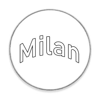 kite - Round  fridge magnet - white - Front