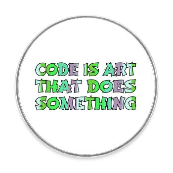Jokes Health Informatics Specialist Apparel Fun - Round  fridge magnet - white - Front