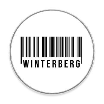 Winterberg Westerwald - Runder Kühlschrankmagnet - Weiß - Vorne