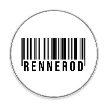 Rennerod Westerwald - Runder Kühlschrankmagnet - Weiß - Vorne