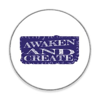 innovation self-realization improvement sayings - Round  fridge magnet - white - Front
