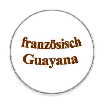 französisch Guayana - Runder Kühlschrankmagnet - Weiß - Vorne